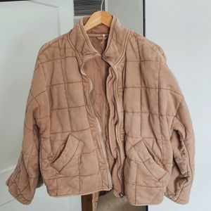 Free People Dolman Quilted Knit Jacket
